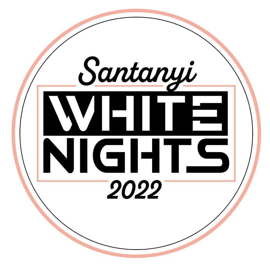 SANTANYI WHITE NIGHTs Logo 2022 by Los2dos Mallorca Balearic DJ Grooves