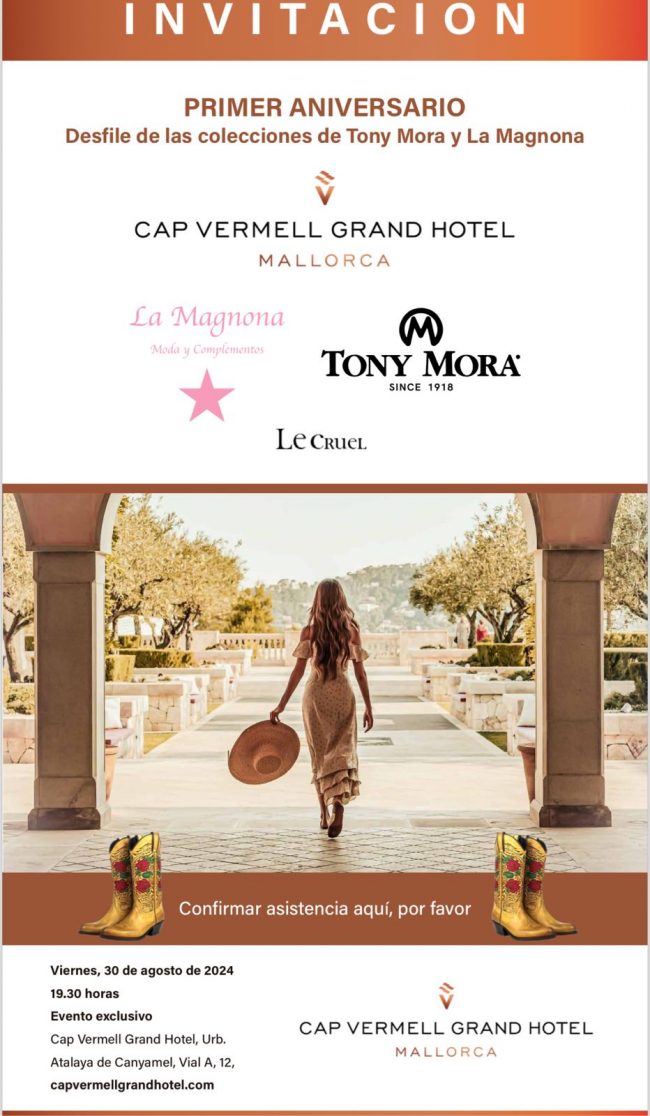 TONY MORA meets LA MAGNONA Fashion Show @ Grand Hotel Cap Vermell - Canyamel - Show support by DJs Los2dos with Vocalist, Saxophone and Fire Show!