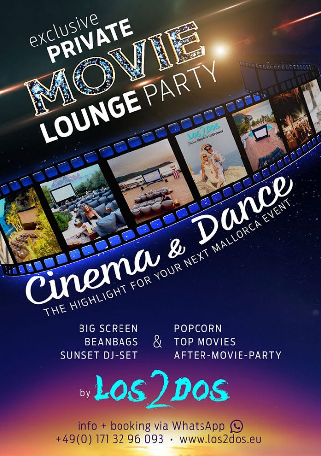 Cover exclusive private MOVIE LOUNGE PARTY by Los2dos